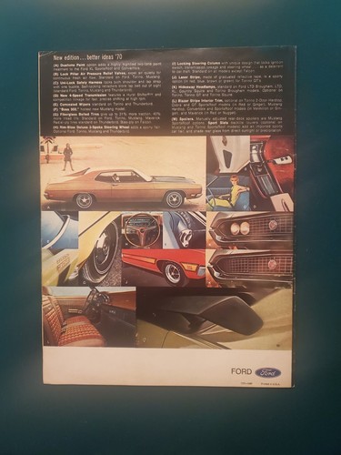 Vintage 1970 Ford Buyers Digest Torino Falcon Mustang Thunderbird - Picture 2 of 8