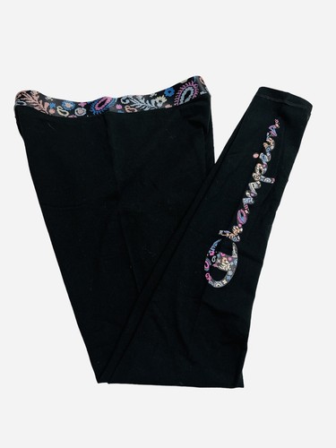 Champion Authentic Tight Graphic Script Leggings Black/Cross Stitch Women’s Sz S - Bild 8 von 10