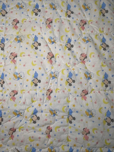 Crown Crafts Disney Baby Mickey Minnie Pluto Donald Reversible Blanket Comforter - Picture 5 of 5