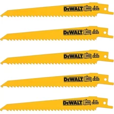 6 In. 3 TPI Taper Back Bi-Metal Reciprocating Saw Blade (5-Pack)
