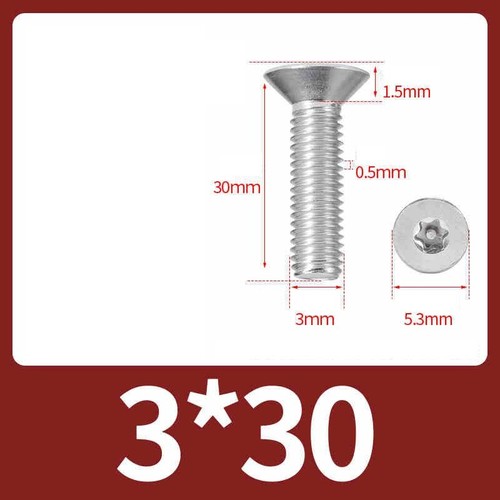 Countersunk Security Bolts A2 Stainless Steel Torx Vandal Proof Screws DIN 965 - Picture 20 of 67