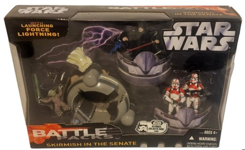 JUEGO DE FIGURAS DE ACCIÓN DE ESCARAMUZA DE STAR WARS EN EL SENADO DE HACHASBRO (J9) - Imagen 5 de 10