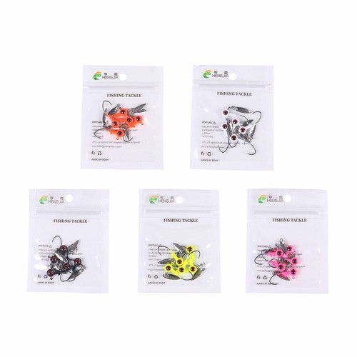 Paquete de 5 piezas/paquete de cabeza de plantilla de plomo gancho de pesca señuelo crappie aparejo agua salada - Imagen 3 de 17