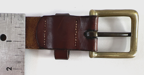 Vintage Polo Ralph Lauren Men's Size 34 Brown Leather Belt Made in USA - Picture 14 of 24