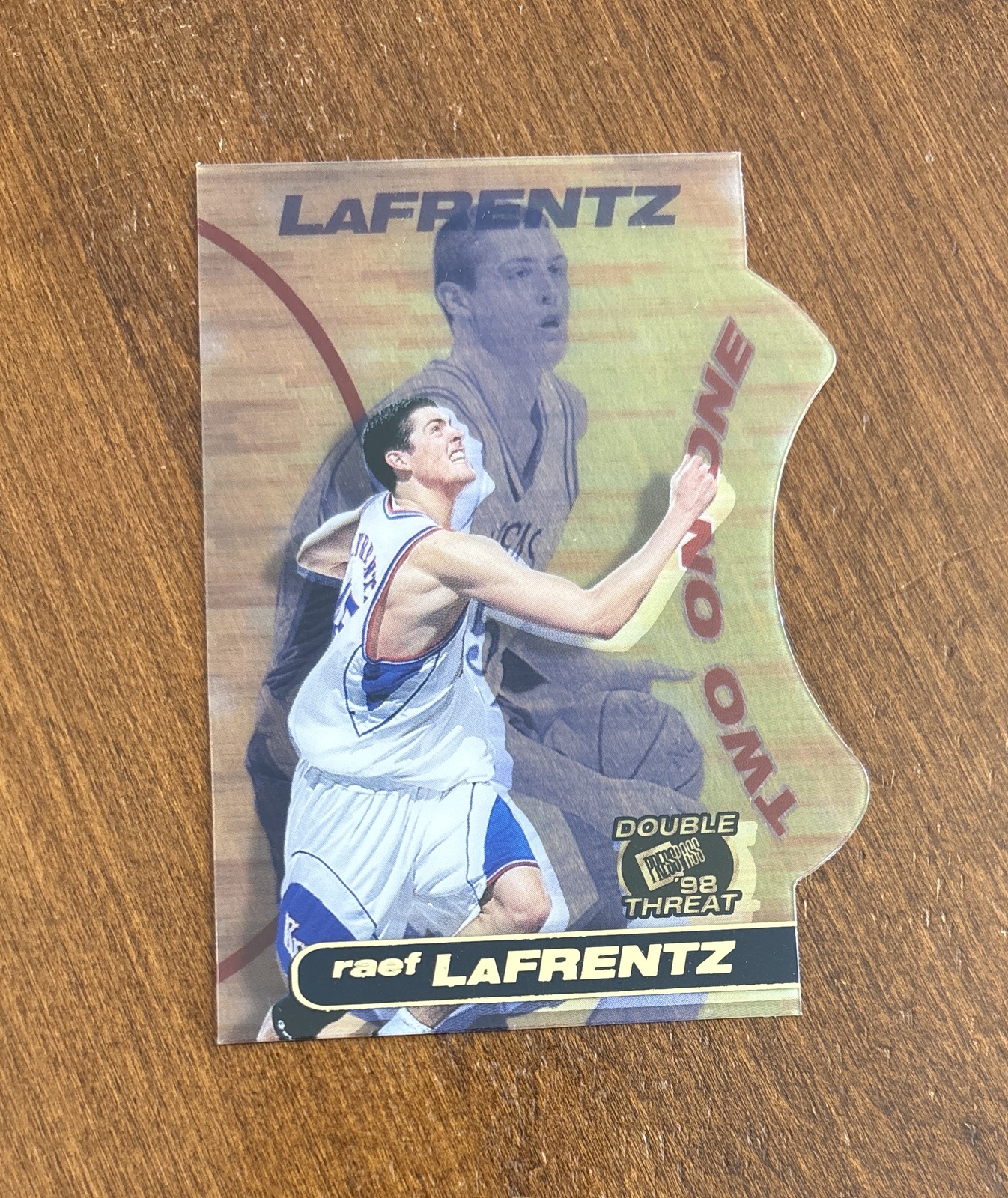 Raef LaFrentz 1998 Press Pass Double Threat Two-On-One TO1 Kansas Jayhawks