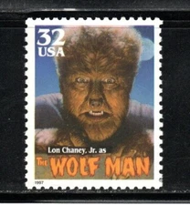 3172 * THE WOLF MAN ~ MOVIE MONSTERS *  U.S. Postage Stamp MNH