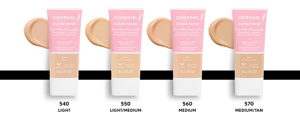COVERGIRL, Clean Fresh Skin Milk Foundation, Light 540, (Pack of 2) - Image 2 of 4