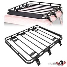 For Jeep Cherokee XJ 1984-2001 Top Roof Rack Cargo Carrier Luggage Basket