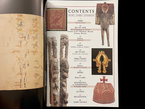 TRIBAL ART MAGAZINE #3 SEPTEMBER 1994 VANUATU DOGON KAKA VÖLKERKUNDE MUSEUM - Picture 2 of 10