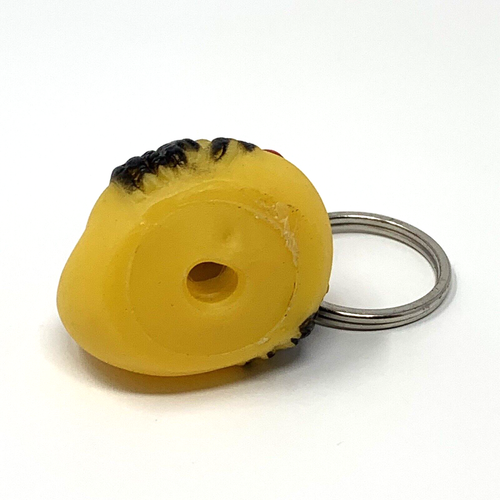 Rubber Ducky Keychain Pirates of Caribbean Jack Sparrow Character 1.5 in Yellow - Picture 4 of 8