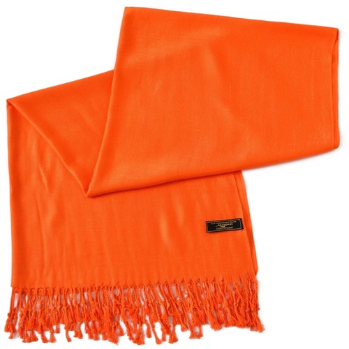 CJ Apparel Persimmon Orange Solid Color Shawl Seconds Scarf Stole Pashmina *NEW* - Picture 10 of 12