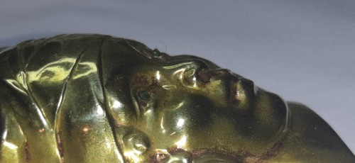 Spilla Viso Donna Africana E. Monier  Bronzo Dorato Esposizione coloniale 1931 - Bild 6 von 13