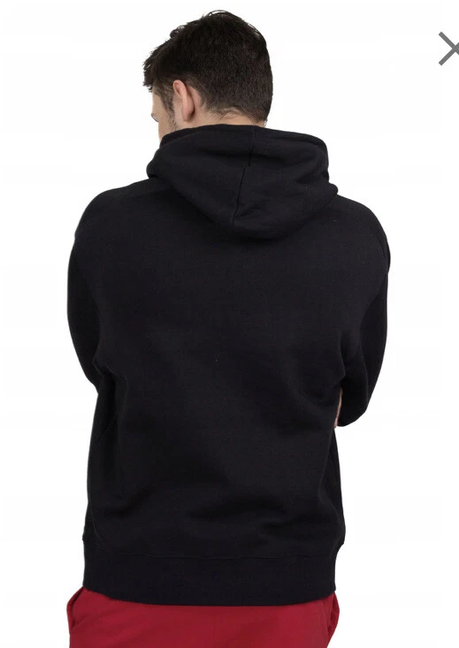 NIKE JORDAN MEN’S JUMPMAN OVERHEAD HOODIE  BLACK RED DQ5626 010 - MEDIUM - image 3 of 4