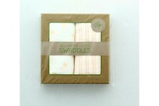 WeeSprout Swaddle Blankets Cotton Muslin 100 Organic Pre-Washed, 47"X 47" 2 Pk