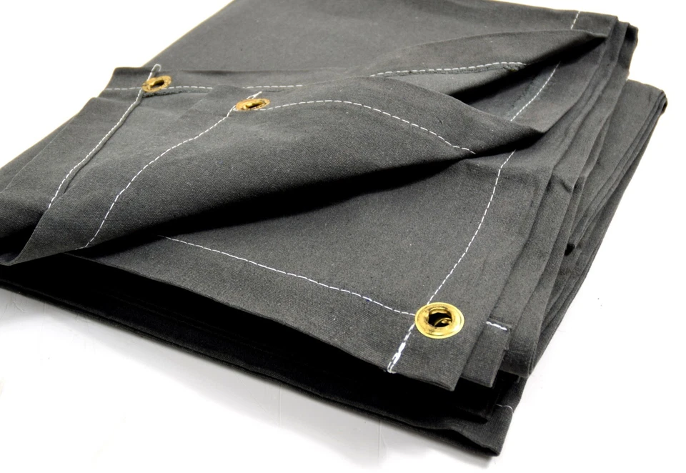 Swiss Army Heavy Duty Canvas Sheet Waterproof Tarpaulin Tarp Shelter Military - Image 3 of 4