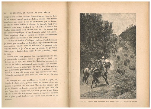 BOMBONNEL Tueur de Panthères Dessin Bellecroix Chasse à la Chèvre Algérie 1910 - Imagen 7 de 12