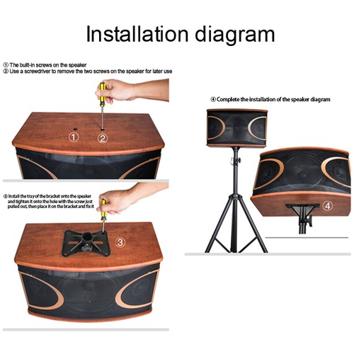 PA Speaker Stand Tripod Heavy Duty 90cm-180cm Height Adjustable-35mm 50 KG Load - Picture 6 of 10