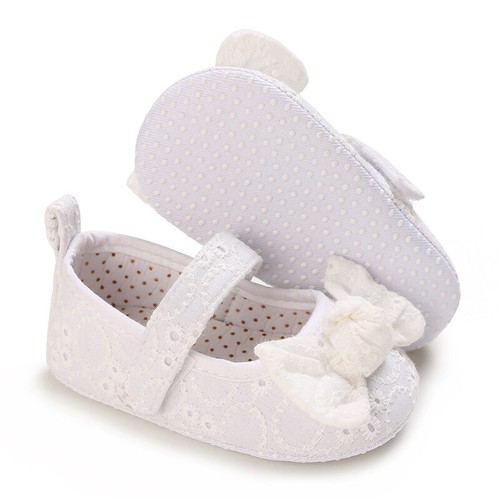Neugeborenes Baby Mädchen Kinderwagen Schuhe Säugling Kinder Prinzessin Schleife Kleid Outfit Schuhe 0-18M - Bild 2 von 15