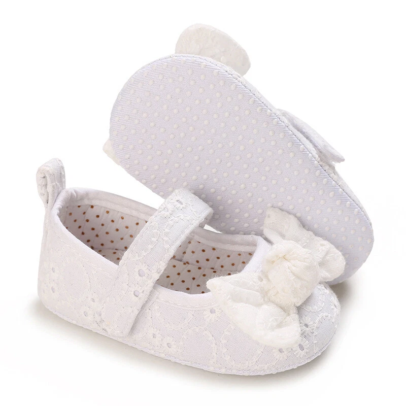 Новорожденного ребенка девочки коляски обувь младенца Kids принцесса бант платье наряд туфли 0-18 М - Изображение 2 из 4