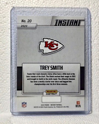 Trey Smith 2023 Panini NFL Superbowl Champions #20 Card Kansas City Chiefs - Picture 2 of 2