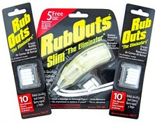 RubOuts Slim The Eliminator Battery Powered Rotary Eraser & Refills Lot Rub Outs