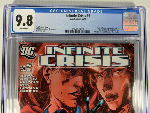 Infinite Crisis #5 CGC 9.8 Jim Lee 1. App. Blue Beetle (Jaime Reyes) DC 2006 - Bild 2 von 6