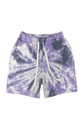 Unisex Tye Dye Sweat Shorts Tie Dye Lounge Cotton Short - Picture 41 of 46