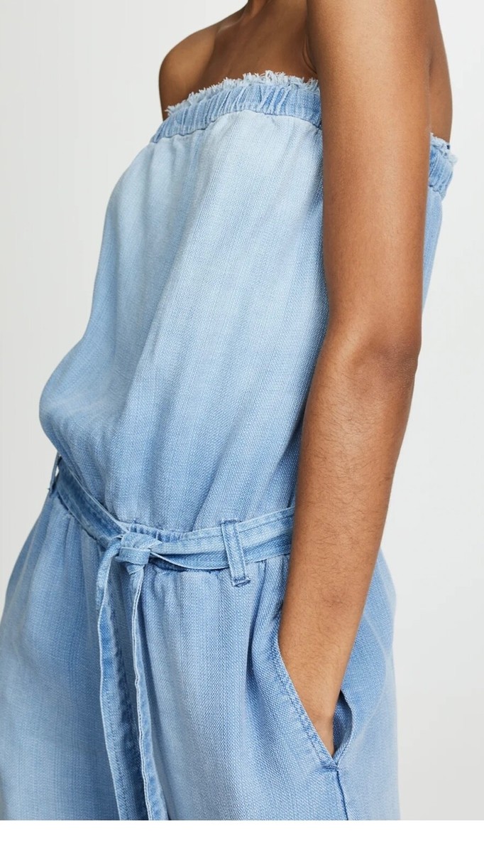 Bella dahl strapless frayed jumpsuit sales
