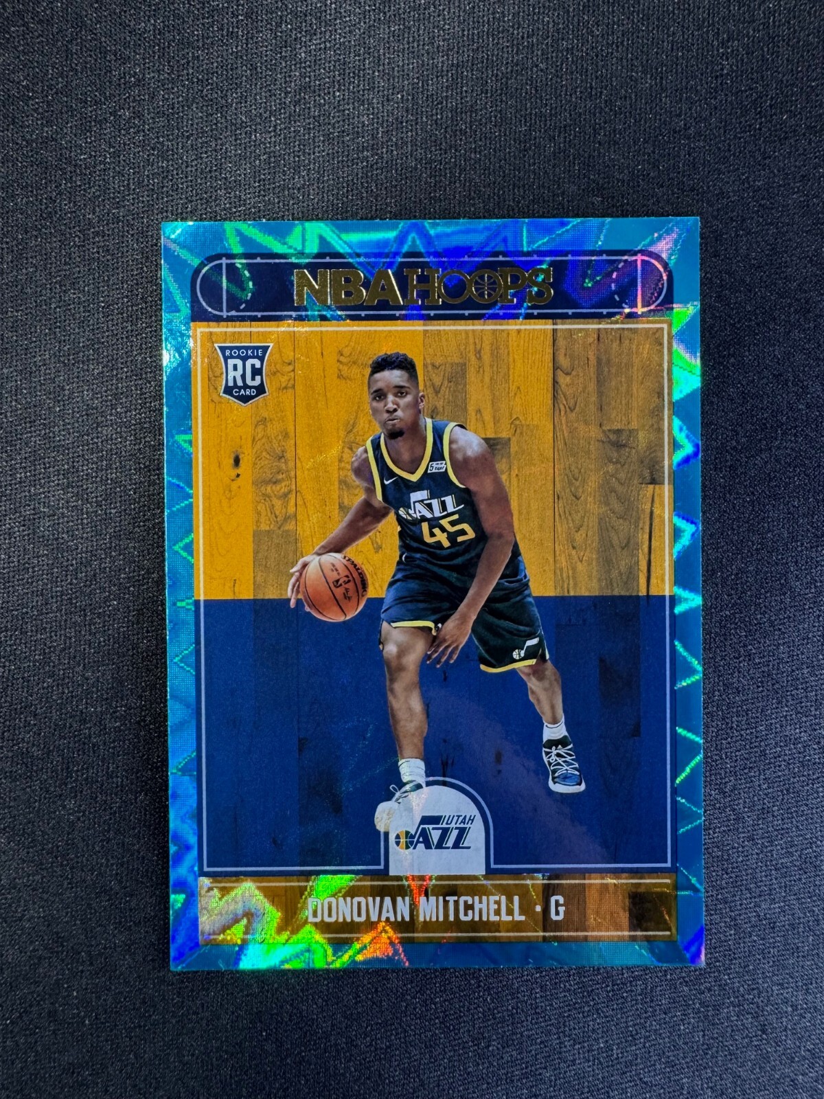 2017-18 NBA Hoops Donovan Mitchell RC Rookie Teal Explosion #263 Jazz Cavaliers