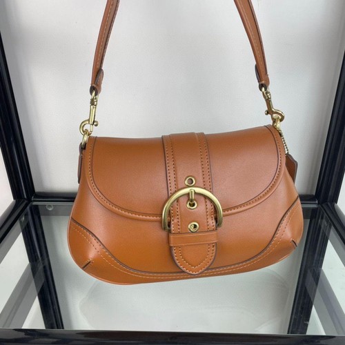 Bolso Coach Soho en Cuero Regenerativo CR699 Marrón Outlet Nuevo Hombro - Imagen 4 de 9