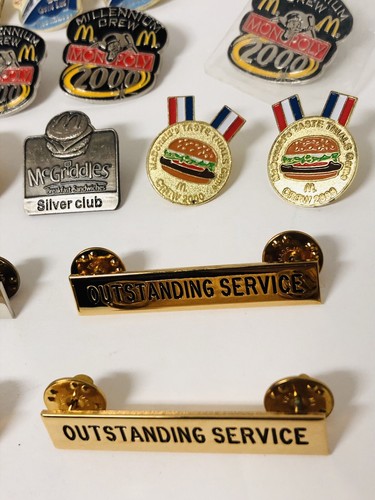 McDonalds Employee Pins Lot Of 39 with Duplicates - Picture 8 of 8