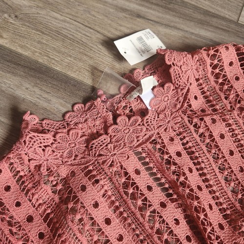 Cato est 1946 Damenbluse M rosa Spitze 3/4 Glockenärmel - Bild 7 von 10