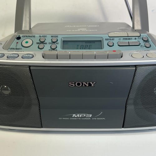 Probado ✅ - Sony CFD-S03CPL Reproductor CD Cassette Radio + Control Remoto RMT-CE95AD - Imagen 4 de 15