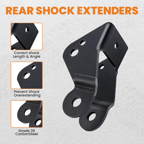 Lowering Kit Rear Drop Shock Extensions 3'' to 5'' For GMC C1500 1988-1998 2WD - Picture 3 of 10