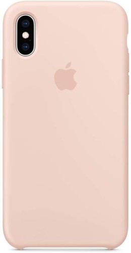 Officiel Apple IPHONE Xs Étui Silicone - Rose des Sable MTF82ZM/A 100% genuine - Photo 1 sur 3