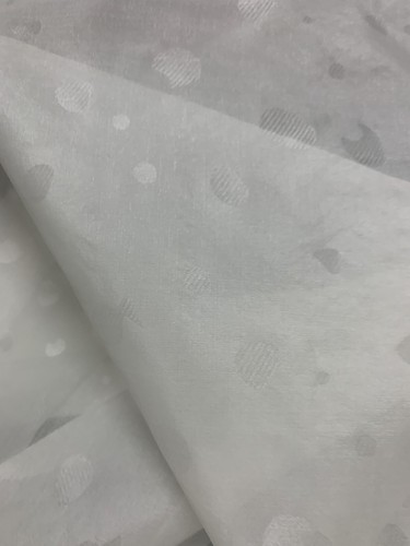 SILK Organza~ 100% Silk Jacquard Organza MULBERRY SILK ~ 45” Wide~ UNDYED WHITE - Picture 2 of 11