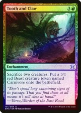 Tooth and Claw FOIL Eternal Masters NM Red Uncommon MAGIC MTG CARD ABUGames