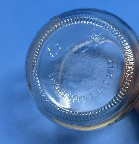 Single Service Use Only Jelly Jar Juice Clear Glass 4oz Set Of 3 - Picture 4 of 4
