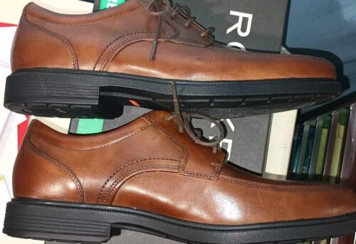 Zapatos de vestir Rockport para hombre XW talla 12 cuero marrón sin cordones Amortiguador nuevo en caja - Imagen 12 de 17