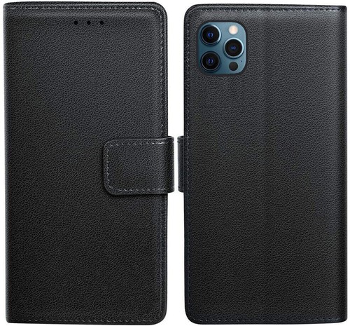 FLIP LEDER TASCHE HÜLLE FÜR APPLE IPHONE 15 12 14 13 5 SE 6 7 8 XS XR 11 Pro Max - Bild 2 von 17