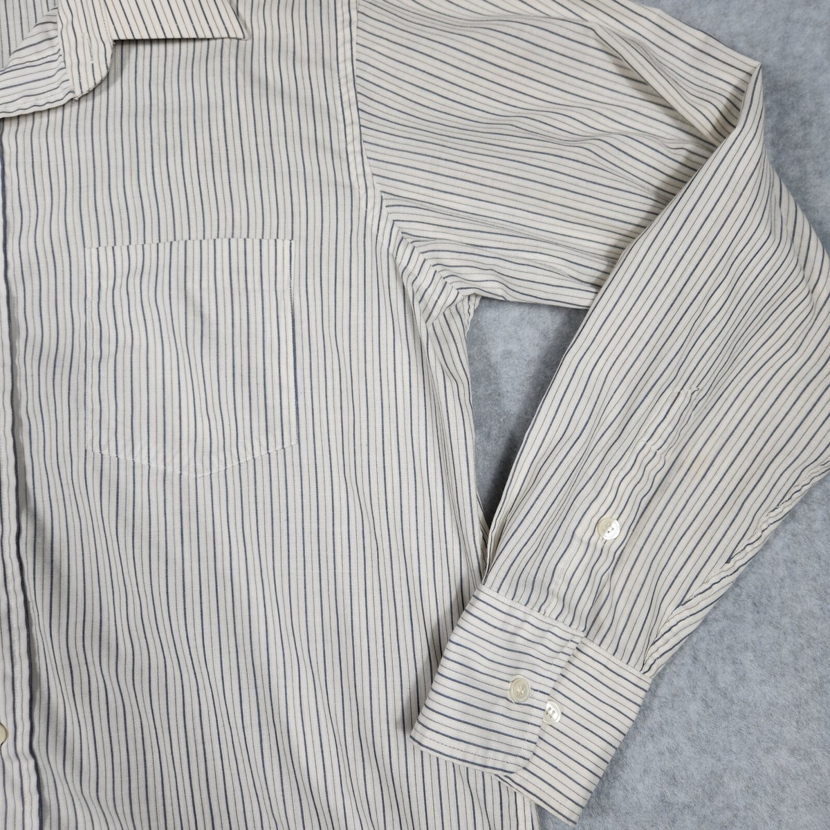 VINTAGE GIVENCHY FOR CHESA STRIPED COLLARED LONG SLEEVE MENS