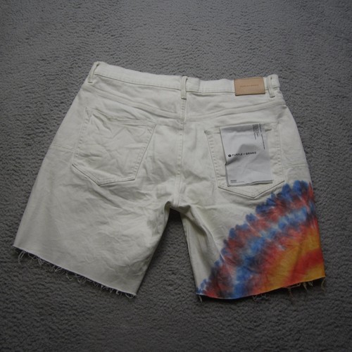 Purple Brand Short Mens 36 P020 Cut Off Stretch Denim Distress - Picture 15 of 16