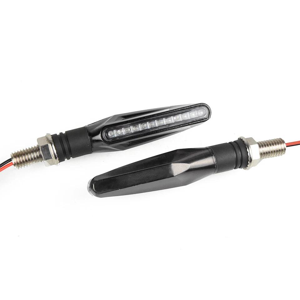 2 Pack Motorcycle Turn Signals Blinker Lights Amber Universal For Suzuki DRZ400s Foto 4 de 4