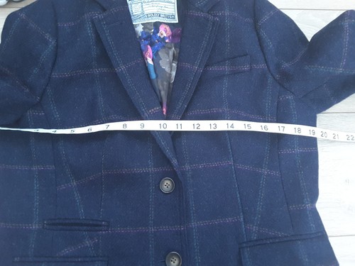 marino rosado azul Odelia lana Chaqueta cuadros Chaqueta Tweed Joules rosado Portman 12 de Taupe a OfTSfy