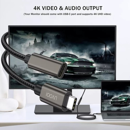 USB C Extension Cable 10FT USB C Extender Cord Male to Female USB 3.1 Gen2 Ty... - Picture 6 of 7