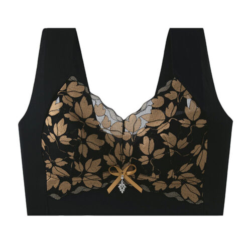 Reggiseno donna ricamo pizzo senza fili sottile bralette push up anti-ingrandimento intimo - Foto 13 di 20