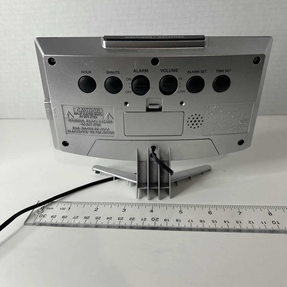 Sharp Jumbo LED curved display Alarm Clock Black With USB Port  - Image 2 of 2