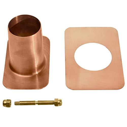 20040 Pure Copper Brass Bolt Gutter Adapter for Rain Chain Installation, Stan... - Picture 3 of 4