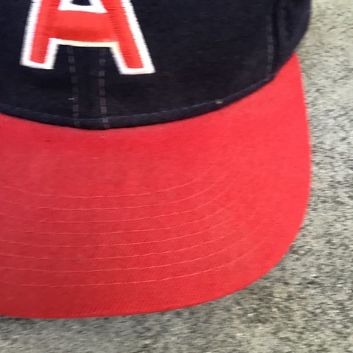 Vtg New Era California Angels Fitted Hat Wool Sz 7 3/8 USA Made Anaheim Diamond - Picture 6 of 17