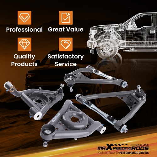 Front Upper Lower Control Arms For GM A-Body 67-69 Camaro Firebird 68-74 Nova - Picture 7 of 12